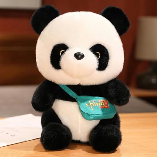 QhBdjx Panda Puppe Plüsch Spielzeug Schultasche Panda Puppe Puppe Kissen Kinder Mädchen Geschenk Geburtstagsgeschenk 25CM 1 von QhBdjx