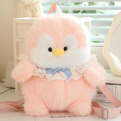 QhBdjx Pinguin Plüsch Rucksack Kawaii Plüschtier Puppe Soft Tasche Kindertasche Umhängetasche Mini Taschen Geschenke für Freundin 35cm 2 von QhBdjx