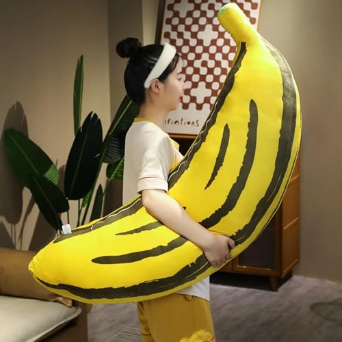 QhBdjx Plüsch Banane Plüsch Kissen niedliche Karikatur Banane Spielzeug Obst Matte Kinder Junge Mädchen Geburtstagsgeschenk 120cm 1 von QhBdjx