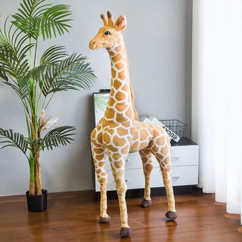 QhBdjx Riesen Giraffe Plüschtier Hochwertige Plüsch Puppe Kinder Kinder Geburtstag Geschenk Zimmer Dekoration 120cm 1 von QhBdjx