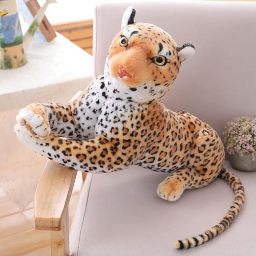 QhBdjx Riesige lebensechte Tiger Leopard Plüschtiere weiche Tiere Simulation Tiger Jaguar Puppe Kinder Kinder Geburtstagsgeschenke 90cm 3 von QhBdjx