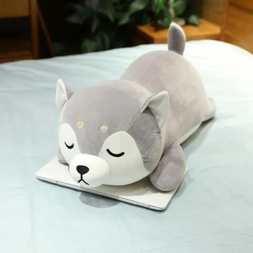 QhBdjx Riesiger süßer Corgi Shiba Inu Hund Plüschtier Kawaii Husky Kissen Plüsch weiches Tier Puppe Kinder Geschenk Geburtstagsgeschenk 65cm 2 von QhBdjx