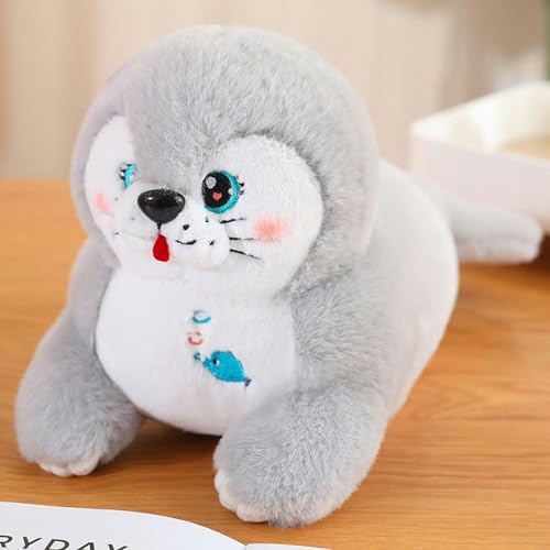 QhBdjx Robbenpuppe, Seelöwe Plüschtier, süßes Meerestier Kissen, Kinderpuppe, Geburtstagsgeschenke 75CM 3 von QhBdjx