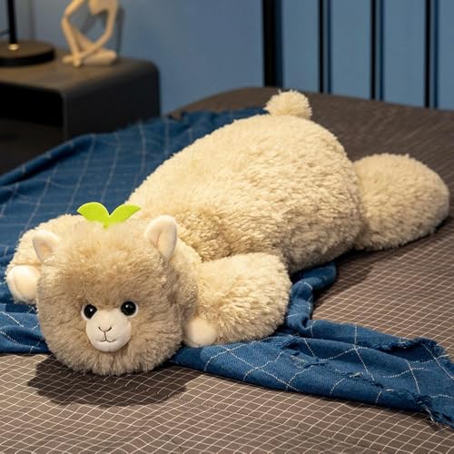 QhBdjx Schaf Puppe Plüsch Spielzeug Schaf süßes kleines Lamm Kinder Puppe Puppe Ornament Geschenk Geburtstagsgeschenk 100CM 1 von QhBdjx