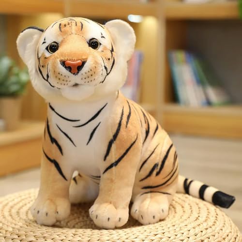 QhBdjx Tiger Plüsch süße lebensechte Tiger Plüschtiere Jungen und Mädchen lieben Party Dekorationen für Geburtstagsgeschenke 24cm 2 von QhBdjx