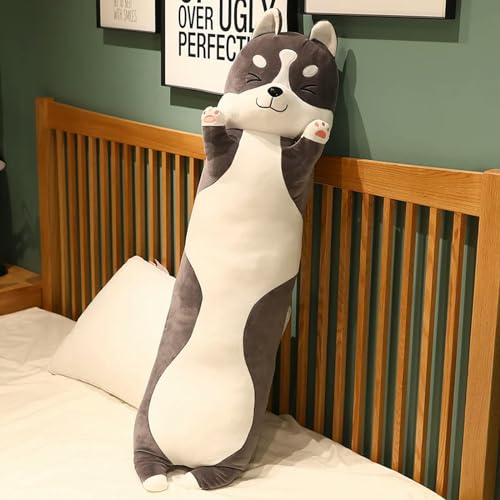 QhBdjx Übergroße Husky Plüsch Spielzeug Cartoon Isomatte Puppe Plüsch Weiches Tier Hund Kissen Kinder Mädchen Geschenk Geburtstag 110cm 2 von QhBdjx