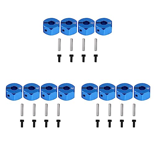 Qhpnunhq 3 x RC blau Aluminium 7.0 Rad Hex 12 mm Antrieb mit Spindeln Schrauben 4P AC von Qhpnunhq