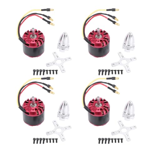 Qhpnunhq 4 x bürstenloser Motor D4250 800 KV 3-7S für Drohne Flugzeug Quadrocopter RC FPV mit festem Flügel von Qhpnunhq