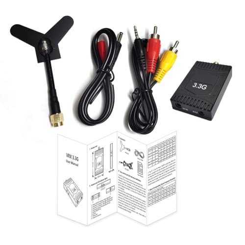 Qhpnunhq Kit 3,3G FPV VRX Videoempfänger 8CH FPV für Renndrohne FPV RC von Qhpnunhq