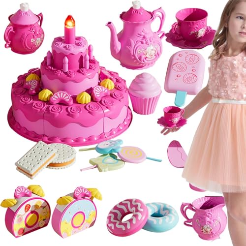 Birthday Cake Toy, Realistic Food Toys, Pretend Play Cake, Fake Cake with Sound, Light-up Birthday Cake, Kids Birthday Toys, Play Kitchen Accessories, Interactive Cake Toy, Birthday Party Playset von Qhvynpo