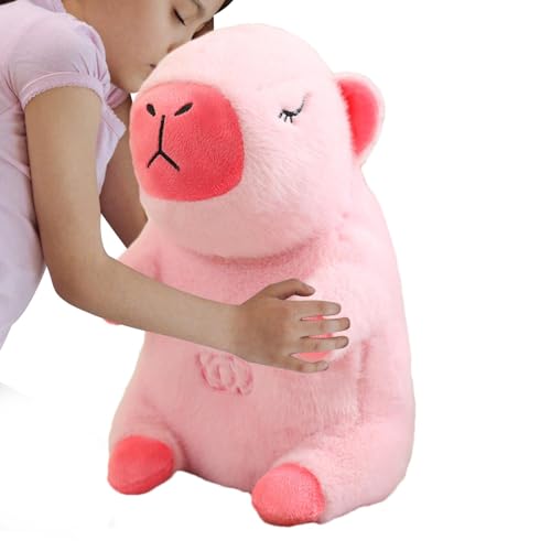 Capybara Stuffed Animal, Music Sleep Doll, Light-up Sleep Soother, Rhythmic Breathing Toy, Soft Doll for Kids, Sleep Aid for Adults, Plush Capybara Toy, Relaxation Stuffed Animal, Night Light Doll von Qhvynpo