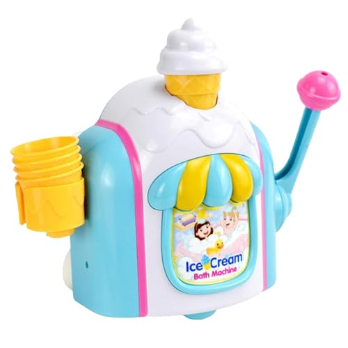 Ice Cream Maker Bubble Machine, Bathtub Ice Cream Maker, Bubble Ice Cream Toy, Bubble Bath Toy for Kids, Ice Cream Bubble Bath Toy, Kids Ice Cream Machine, Ice Cream Maker for Kids von Qhvynpo