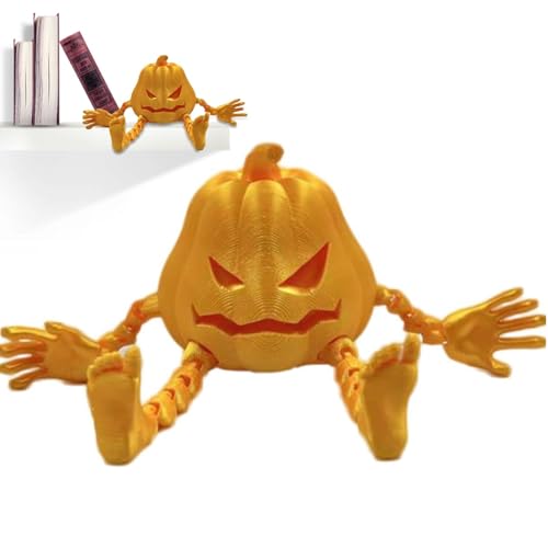 Qhvynpo 3D-Gedruckter , Finger-Fidget-Spielzeug,Sensorisches Spielzeug 3D-Druck - Schreibtischspielzeug zum Stressabbau, Halloween--Dekoration, bewegliche -Schreibtischdekoration für Kinder von Qhvynpo