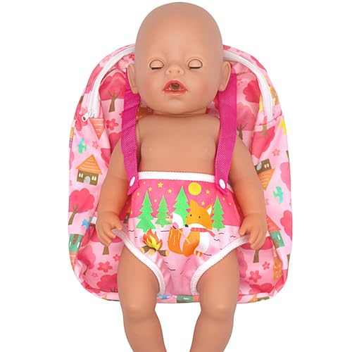 Qhvynpo Amerika Puppenhalter, Puppenhalter - Puppenzubehörhalter | für Puppen Lustiges Babydoll-Zubehör Vordertaschen für 12er Puppen America Doll von Qhvynpo