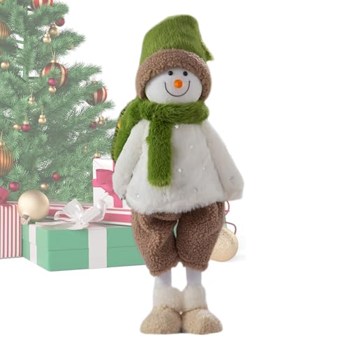 Qhvynpo Christmas Plush Doll, Soft Stuffed Snowman Reindeer Toys, Comfortable Plush Santa, Cute Cartoon Santa Toy, Soft Cartoon Reindeer Stuffed Animal for Boys, Christmas Holiday Stuffed Decor von Qhvynpo