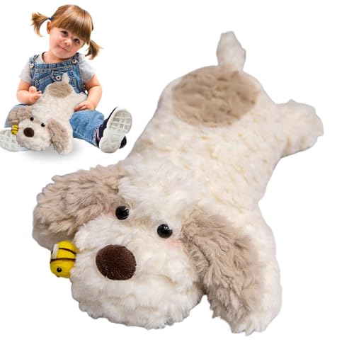 Qhvynpo Cute Little Honey Dog ​​Plush Toy, Dog Plushies, Cute Cartoon Dog and Bee Plush – Soft Stuffed Animal Collectible Toy, Kids Huggable Plush for Sofa Bedside Shelf von Qhvynpo