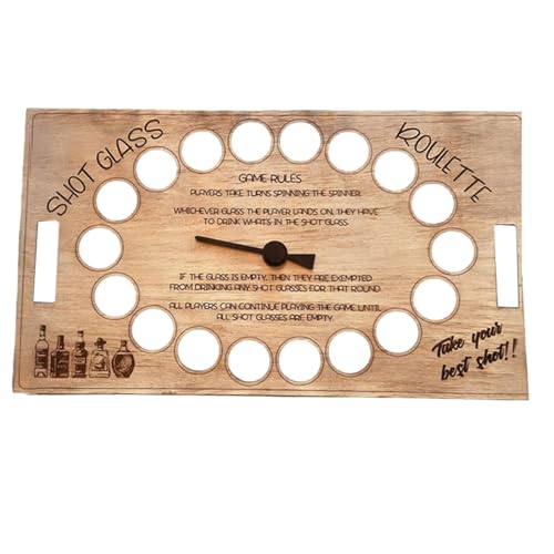 Qhvynpo Drinking Game Roulette, Wood Adult Games Roulette, Fun Roulette Shots, Drinking Games Night, Roulette Wheel Game, Adult Games, Wooden Drinking Game, Roulette for Parties von Qhvynpo