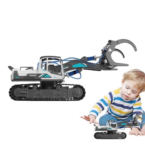 Qhvynpo Hydraulic Power Toys, Engineering Toy for Kids, Assembly Construction Vehicle with Hydraulic Power - Tracked Mechanical Toy for Educational Learning Projects von Qhvynpo