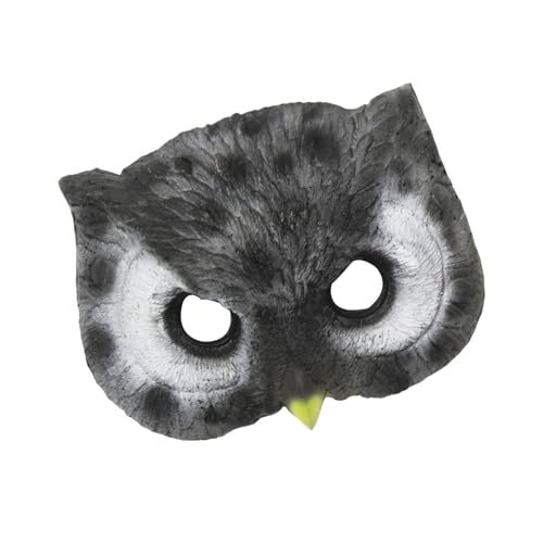 Qhvynpo Owl Face Cover, Cosplay Face Cover For Adults, Animal Pattern Face, Halloween Owl Masque, Creative Cosplay Props, Owl Costume Accessories, Kids And Adults Face Cover, Unique Holiday Face von Qhvynpo