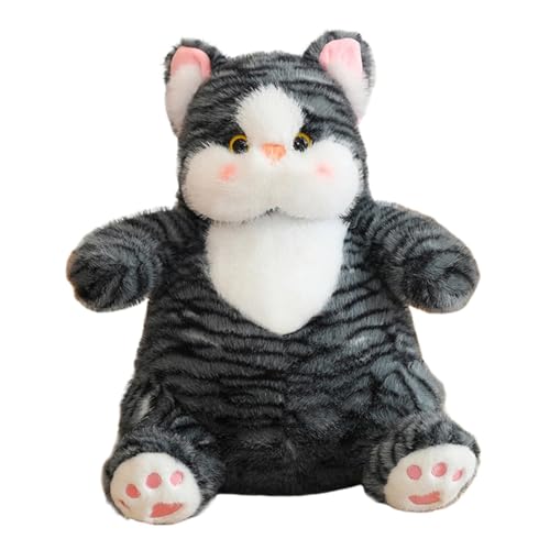 Qhvynpo Stuffed Animals, Adorable Design Toy Cat, Versatile Use Realistic Cat, Bobo Cat Plush Doll 25x20cm/9.84x7.87 Inches for Adults Kids & Girls Plush Toy von Qhvynpo