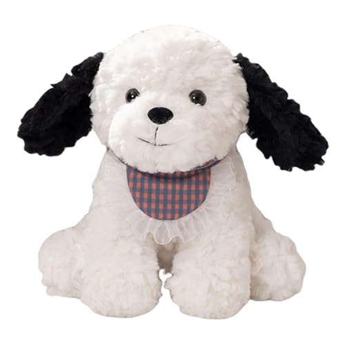 Qhvynpo Stuffed Dog Toys, Cute Puppy Stuffed Animal, Soft Dog Plush Toys for Kids, Scarf Dog Stuffed Animal, Plush Throw Pillows for Toddler, Kids Dog Plushies for Boys and Girls 25cm von Qhvynpo