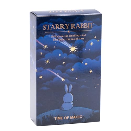 Starry Rabbit Tarot, 81 Card Tarot Deck for Beginners, Starry Rabbit Tarot Cards, Oracle Deck - Perfect for Tarot Lovers and Party Favors, Ideal for Family Nights and Gatherings von Qhvynpo