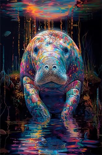 Puzzle 100 Teile Bunte Seekühe 40 x 28 cm Puzzles für Erwachsene Herausforderndes Rätsel Lernspiel für Die Ganze Familie Geschenke für Frauen Männer 100 Teile Puzzle Puzzle 100 Teile Bunte Seekühe 40 x 28 cm Puzzles für Erwachsene Herausforderndes Rätsel Lernspiel für Die Ganze Familie Geschenke für Frauen Männer 100 Teile Puzzle von QiHon