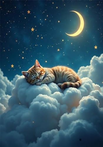 Puzzle 100 Teile Mond Tier Katze 40 x 28 cm Puzzles für Erwachsene Herausforderndes Rätsel Lernspiel für Die Ganze Familie Geschenke für Frauen Männer 100 Teile Puzzle Puzzle 100 Teile Mond Tier Katze 40 x 28 cm Puzzles für Erwachsene Herausforderndes Rätsel Lernspiel für Die Ganze Familie Geschenke für Frauen Männer 100 Teile Puzzle von QiHon