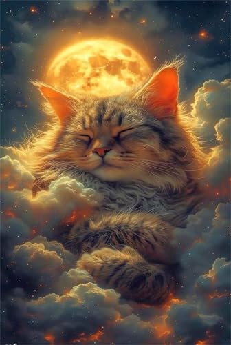 Puzzle 120 Teile Erwachsene Mondkatze 25 x 20 cm Puzzles für Erwachsene Pädagogisches Spiel Herausforderung Spielzeug Impossible Puzzle 120 Teile Puzzles Puzzle 120 Teile Erwachsene Mondkatze 25 x 20 cm Puzzles für Erwachsene Pädagogisches Spiel Herausforderung Spielzeug Impossible Puzzle 120 Teile Puzzles von QiHon