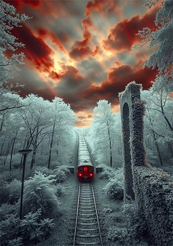 Puzzle 120 Teile Erwachsene Winterzug 25 x 20 cm Puzzles für Erwachsene Pädagogisches Spiel Herausforderung Spielzeug Impossible Puzzle 120 Teile Puzzles Puzzle 120 Teile Erwachsene Winterzug 25 x 20 cm Puzzles für Erwachsene Pädagogisches Spiel Herausforderung Spielzeug Impossible Puzzle 120 Teile Puzzles von QiHon