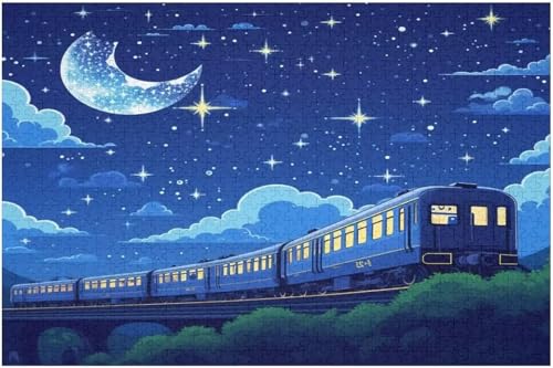 Puzzle 200 Teile Erwachsene Mondzug 35 x 25 cm Puzzles für Erwachsene Pädagogisches Spiel Herausforderung Spielzeug Impossible Puzzle 200 Teile Puzzles Puzzle 200 Teile Erwachsene Mondzug 35 x 25 cm Puzzles für Erwachsene Pädagogisches Spiel Herausforderung Spielzeug Impossible Puzzle 200 Teile Puzzles von QiHon