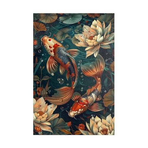Puzzle 300 Teile Erwachsene Koi Lotusblume 40 x 28 cm Puzzles für Erwachsene Pädagogisches Spiel Herausforderung Spielzeug Impossible Puzzle 300 Teile Puzzles Puzzle 300 Teile Erwachsene Koi Lotusblume 40 x 28 cm Puzzles für Erwachsene Pädagogisches Spiel Herausforderung Spielzeug Impossible Puzzle 300 Teile Puzzles von QiHon