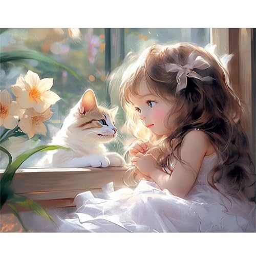 Puzzle für Erwachsene 2000 Teile Mädchen Katze Tier, 100 x 70 cm Puzzles für Erwachsene Pädagogisches Spiel Herausforderung Spielzeug 2000 Teile, Puzzle Erwachsene Anspruchsvoll Puzzle für Erwachsene 2000 Teile Mädchen Katze Tier, 100 x 70 cm Puzzles für Erwachsene Pädagogisches Spiel Herausforderung Spielzeug 2000 Teile, Puzzle Erwachsene Anspruchsvoll von QiHon
