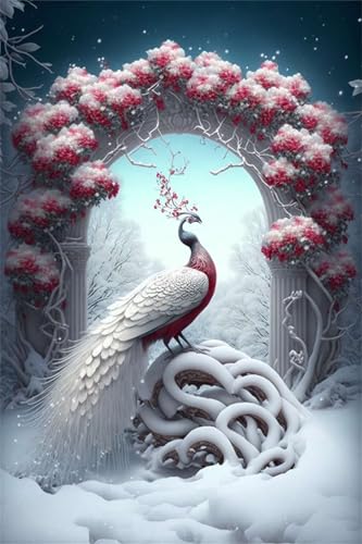 Puzzles für Erwachsene 700 Teile, Snow Peacock Animals Artwork Puzzle 52 x 38 cm, Bunte DIY-Puzzles für Heimdekoration Familienpuzzle für Einsteiger und Kinder Puzzles für Erwachsene 700 Teile, Snow Peacock Animals Artwork Puzzle 52 x 38 cm, Bunte DIY-Puzzles für Heimdekoration Familienpuzzle für Einsteiger und Kinder von QiHon