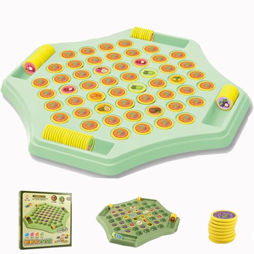 Animal Flip Chess Memory Chess Game - Flip Chess Memory Game, Memory Flip Chess Game for Kindergarten Preschool Gathering (Fruit) von Qiamia