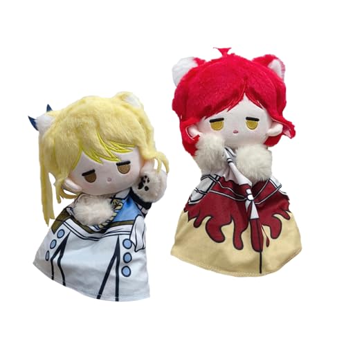 2PCS Fairy Tail Plüsch Baumwollpuppe 25cm Lucy Heartfilia Handpuppe Spielzeug Erza Scarlet Weiches Stofftier Anime Peripheriegeschenke Sammlerstücke für Fans von Qiancc