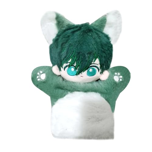 Anime Blue Lock Figur Kissen Rin Itoshi Weiche Handpuppe Geschenke 25cm Niedlich Fingerpuppen für Puppentheater und Rollenspiele Party von Qiancc