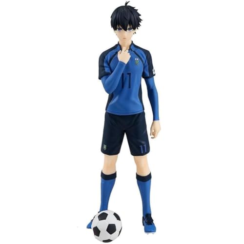 Blue Lock Anime Figur Isagi Yoichi Stehende Action Figuren 17cm PVC Statue Modell Dekoration Ornament Geschenke für Anime Fans von Qiancc