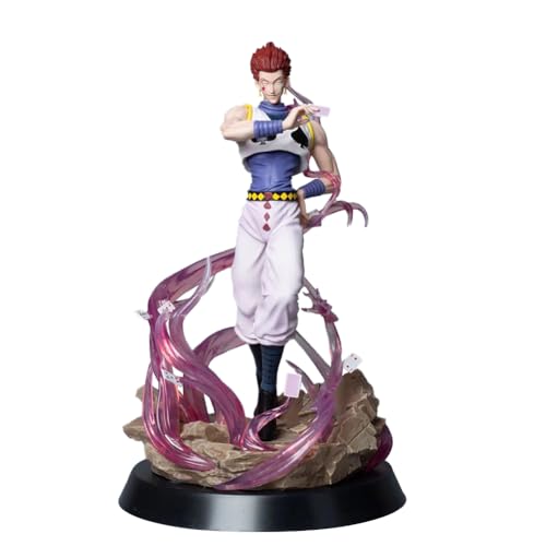 Hisoka Figur Anime Groß Figuren Austauschbare Köpfe 32cm Action Figures Cartoon Statue Landschaft Modell Sammlung Ornament Dekoration von Qiancc