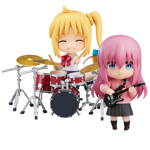 Qiancc 2PCS Bocchi The Rock Figur Ijichi Nijika & Goto Hitori Actionfigur Modell 10cm PVC Statue Dekoration Sammlerstücke Geschenk für Anime Fans von Qiancc