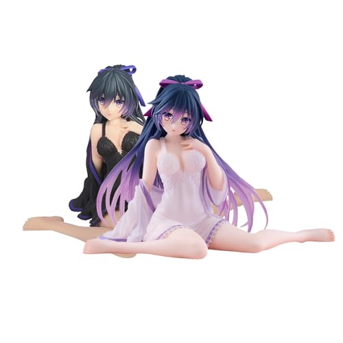 Qiancc 2PCS Date A Live Figur Yatogami Tenka Statue, Pyjama Version Yatogami Tenka Actionfigur PVC Modell, Anime Sammlerstücke Dekoration von Qiancc