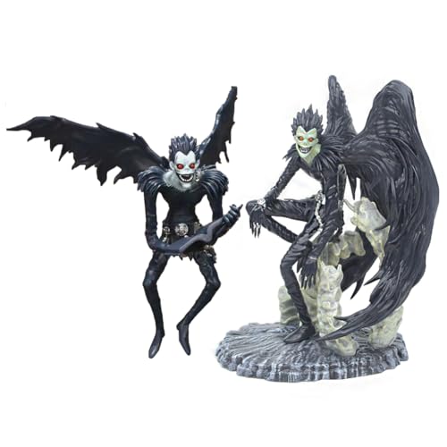 Qiancc 2Stücke Ryuk Figur Statue Anime Charakter Modell Sammlerstück Skulptur Desktop Ornament Peripheriegeschenke für Fans von Qiancc