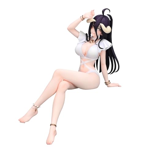 Qiancc Albedo Figur Anime Noodle Stopper Figure Albedo Badeanzug Stil Figuren Statue Ornamente Sammlerstücke Heimekoration 16cm von Qiancc