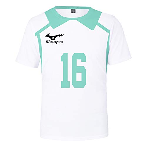 Qiancc Anime Haikyuu Jersey Oikawa Tooru/Iwaizumi Hajime Cosplay Kostüm Aoba Johsai High School Uniform Volleyball Trikot Sport T-shirt für Herren Damen von Qiancc