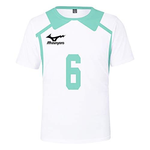 Qiancc Anime Haikyuu Jersey Oikawa Tooru/Iwaizumi Hajime Cosplay Kostüm Aoba Johsai High School Uniform Volleyball Trikot Sport T-shirt für Herren Damen von Qiancc