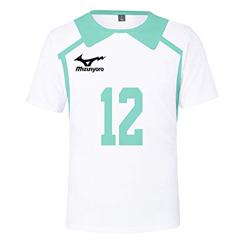 Qiancc Anime Haikyuu Jersey Oikawa Tooru/Iwaizumi Hajime Cosplay Kostüm Aoba Johsai High School Uniform Volleyball Trikot Sport T-shirt für Herren Damen von Qiancc