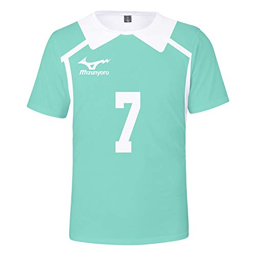 Qiancc Anime Haikyuu Jersey Oikawa Tooru/Iwaizumi Hajime Cosplay Kostüm Aoba Johsai High School Uniform Volleyball Trikot Sport T-shirt für Herren Damen von Qiancc