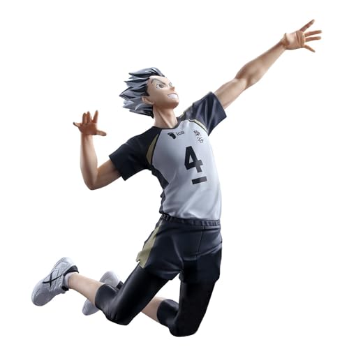 Qiancc Anime Haikyuu Noodle Stopper Figure Kotaro Bokuto Sitzende Figuren PVC Actionfigur 16cm Statue Modell Ornamente Heim Dekorationen Sammlung von Qiancc