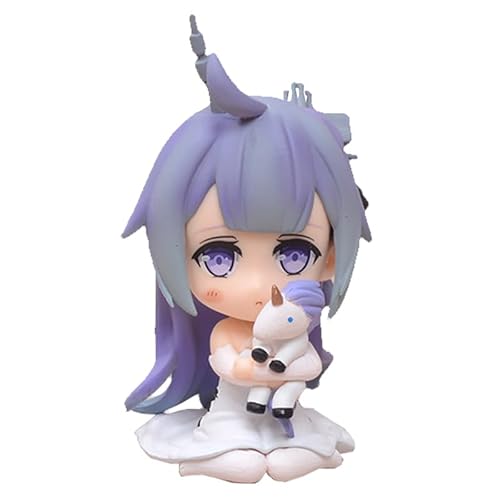 Qiancc Azur Lane Figuren HMS Unicorn Figur Skulptur 10cm Cartoon Statue Anime Modellfigur Sammlerstücke Geschenke für Fans von Qiancc