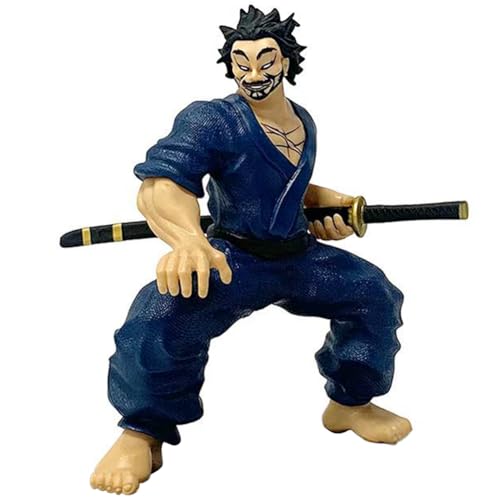 Qiancc BAKI Anime Figuren Miyamoto Musashi Figur Schlacht Muskelmann Actionfigur 15cm PVC Modell Statue Sammlerstücke für Anime Fans von Qiancc